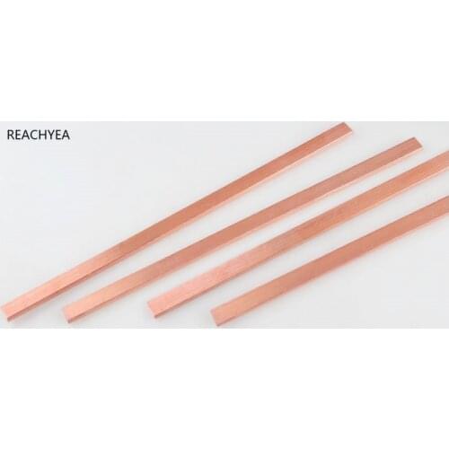 99.95% T2 Pure Copper Thickness 1.5mm/2mm/3mm/4mm T2 Copper Strip Red Copper Pad Copper Foil Copper Plate Bar DIY CNC Material