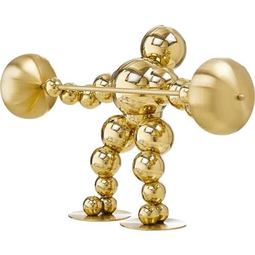 Metal sculpture gold modern luxury home decoration decoration living room office decoration