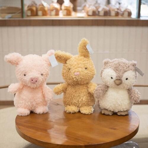 Cute Cartoon Chick Lamb Owl Soft Plush Doll Sleeping Toy Pillow Home Decoration Kid Girl Toys Birthday Gift