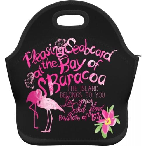 Fashion Style Women Girls Lunch Bags for Work School Picnic Camping Neoprene Top Handle Fruits Drinks Organizer Pouch Bags