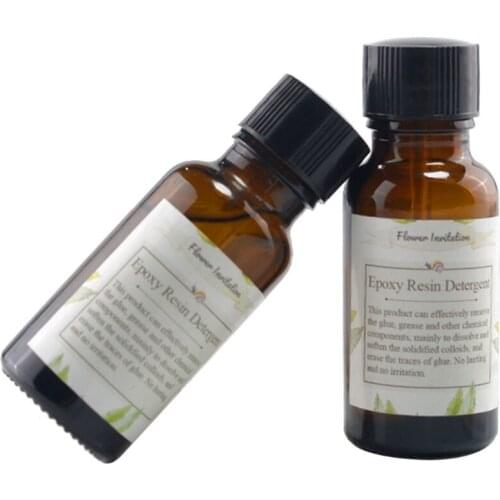 20ml Epoxy Resin Detergent Clean UV Resin Pigment Remover Natural Food Contact Safe Glue Soften Silicone Mold Protector