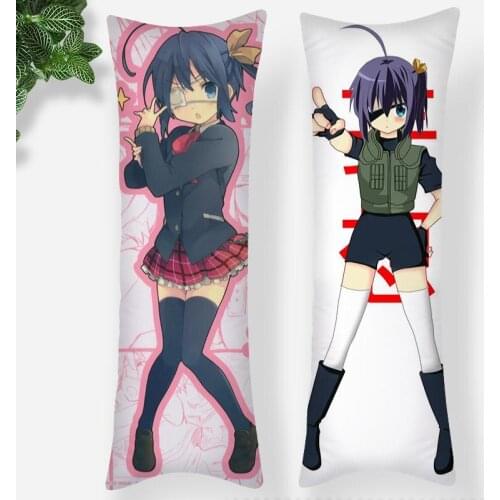 Love Chunibyo & Other Delusions Pillowcase Printed Satin Fabric Pillow Cover Rectangular Zipper Body Cover Dropshipping 0618
