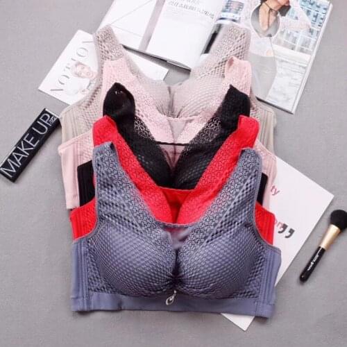 One Piece Sexy Underwear Sexy Women Seamless Plus Size Bra Rayon Four Hooks Eye Back Closure Non-wired Push Up Cup