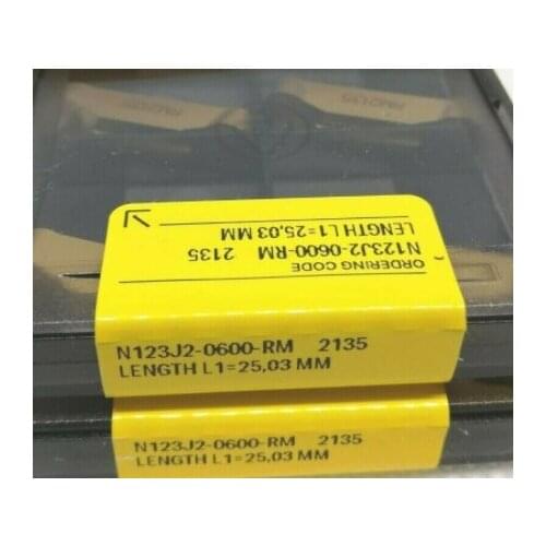 ORIGINAL 10PCS CARBIDE INSERT N123J2-0600-RM2135
