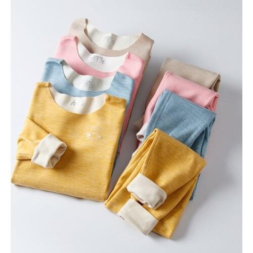 Autumn Baby Kids Thermal Underwear Children Clothing Sets Seamless Sleepwear for Boys Girls Pajamas Sets Winter Teens Clothes