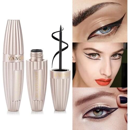 Cross Border Hot Selling yan qi na Waterproof Liquid Eyeliner Not Smudge Waterproof Cool Black Eyeliner Makeup 8681