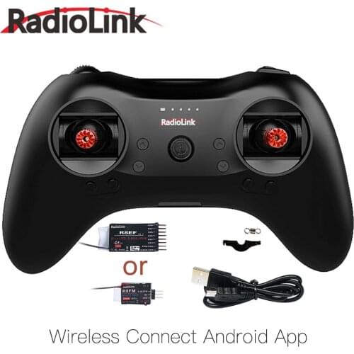 Radiolink T8S 2.4G 8CH Radio Controller Transmitter and R8EF or R8FM Receiver Handle Gamepad for Fixed Wing FPV Drone Airplane