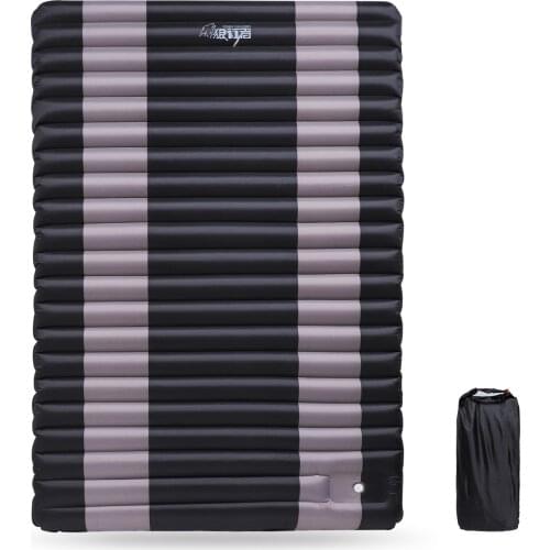 Self-inflated Camping Air Mattress Double Tent Sleeping Cushion moisture-proof Picnic Pad Built-in inflator Pump Camp Tent Mat