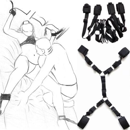Sex Products BDSM Bondage Restraint Fetish Slave Handcuffs & Ankle Cuffs Adult Games No Vibrators Sex Toys For Women Couples