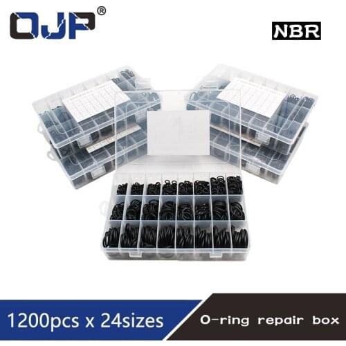 Gasket Sealing oring waterproof Nitrile Rubber 1200pcs NBR Seal Ring Kit Thickness 1.5mm 2.4mm 3.1mm Nitrile Rubber NBR O-Ring