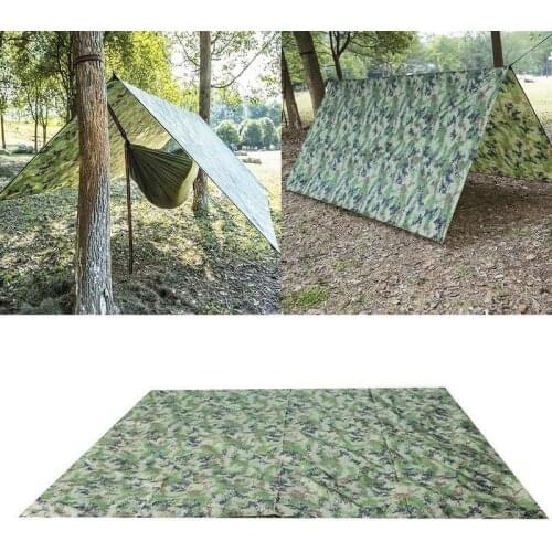 1 Set Outdoor Waterproof Camping Survival Sun Shelter Damp-proof Picnic Blanket Beach Awning Camping Mat Rain Shelter