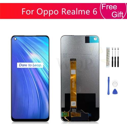 For OPPO Realme 6 LCD Display Touch Screen Digitizer Assembly for Realme 6 Screen RMX2001Replacement repair parts 6.5"