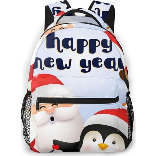 Women Backpack Kids School Bag for Teenage Girls Cute Santa Female Laptop Notebook Bagpack Travel Back Pack 2021