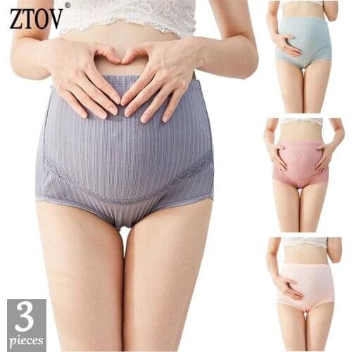 ZTOV 3Pcs/Lot Cotton Maternity Underwear Panty High Waist Pregnant Women Maternity Panties Pregnancy Briefs Women Clothes XXL