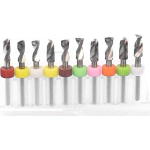10pcs/Set 4.1mm-5.0mm High Quality Hard Alloy PCB Print Circuit Board Carbide Micro Drill Bits Tool 4.1mm 5mm for SMT CNC