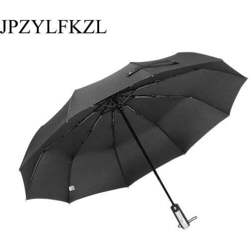 10K Wind Resistant Folding Automatic Umbrella Rain Women Auto Luxury Big Windproof Umbrellas Rain For Men sun umbrella parasol
