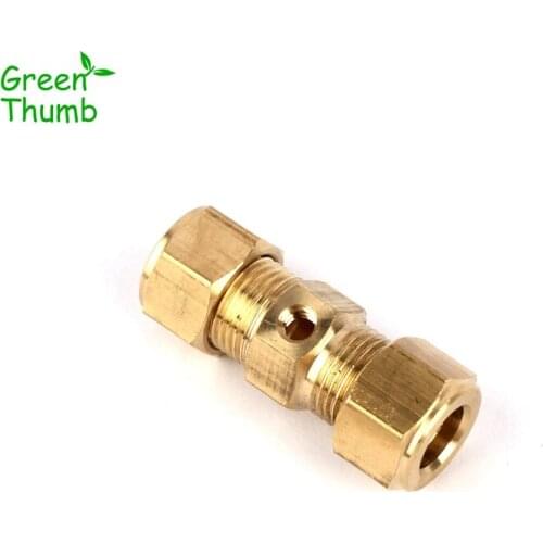 15pcs Inner Diameter 9.5mm Brass Straight Connector Thread Spray Fittings High Pressure Brass Single Spray Accessories
