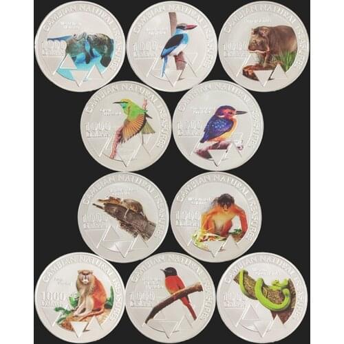 2015 Gambian Natural Treasures Commemorative Silver Coins Collectibles For Collection