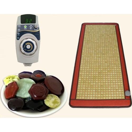 220V Health care heating jade cushion Natural tourmaline mat physical therapy mat heated jade mattress available 50*150cm