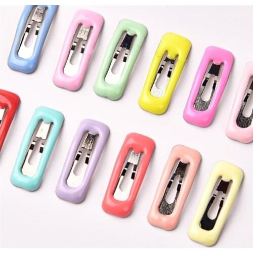 25PCS Hair Pins Square Mini Hair Clips Hair Accessories Geometric Hollow Square Hairpins New Fashion Hair Accessories for Kids