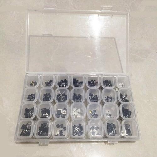 28 Types 280pcs Tactile Push Button Switch Car Remote Button Microswitch Tools Part For Car Remote Air Conditioning Au-dio