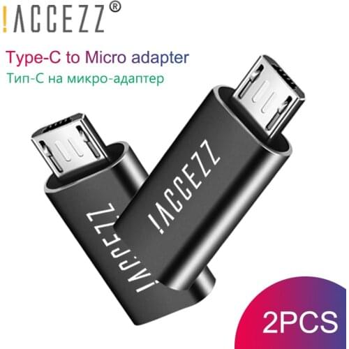 !ACCEZZ Micro USB Male To Type-C Female Adapter For Samsung Galaxy S6 S7 Huawei Xiaomi Redmi 4X Note 5 OTG USB Android Converter
