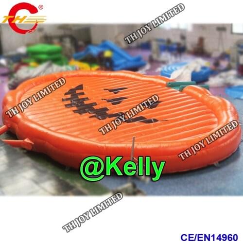 Free air shipping durable gaint halloween inflatable jump pad for sale, commercial inflatable jumping air mattress for holiday