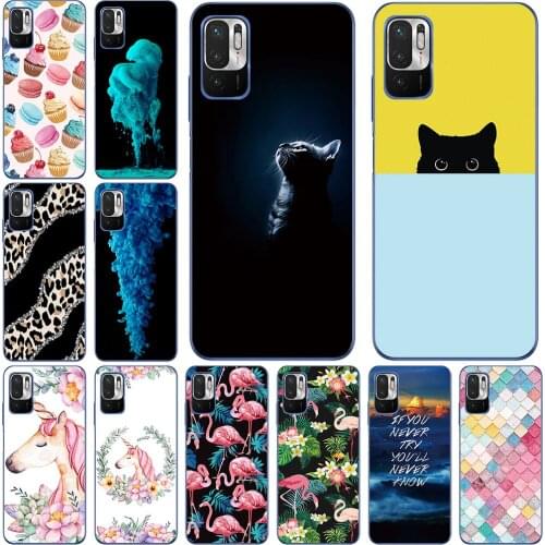 Phone Cases For Xiaomi Redmi Note 10 5G 10T 2021 6.5 inch Soft TPU Cover Color Luxury Popular Printing Mobile Fashion Bags