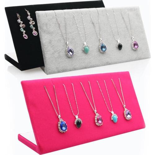 Type L Pendant Necklace Display Holder Rack Jewelry Organizer Storage Stand Size 11.5*25*8.5cm
