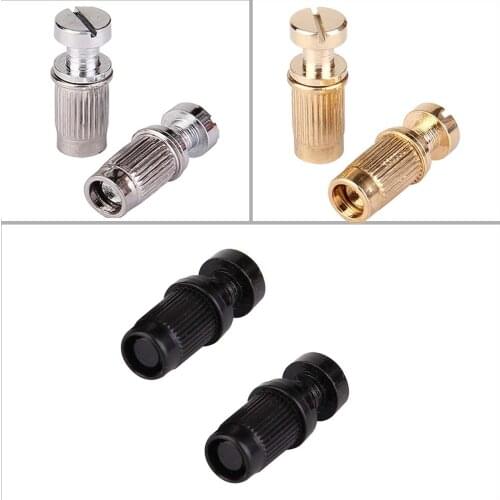3 Colors Guitar Studs Bridge Adjusters Tailpiece Tail Posts for Electric Guitar Pack of 2