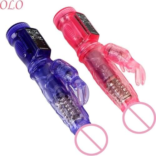 IKOKY Rotation Waterproof Sex Toys for Women Dual Stimulation Vibrator G-spot Massager Masturbation Devices Strong Vibration