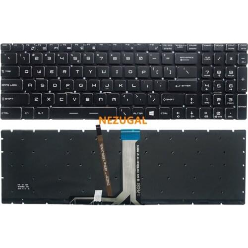 RGB Backlit Keyboard for MSI GT62 GT72 GE62 GE72 GS60 GS70 GL62 GL72 GP62 GP72 CX62 GS63VR GS73VR GT72VR GT83VR GE62V US English