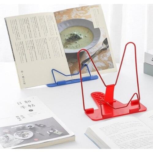 Colourful Bookends Portable Foldable Adjustable Bookend Stand Reading Book Stand Document Holder Base Reading Book Holder