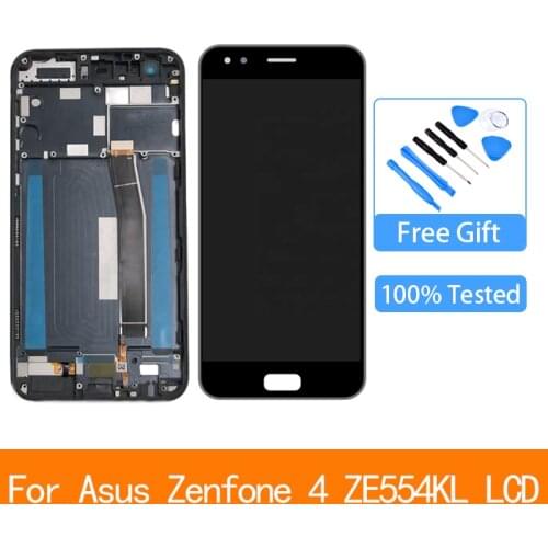 Original For Asus Zenfone 4 ZE554KL LCD Touch Screen Digitizer For Asus ze554kl Display with Frame Replacement Z01KD Z01KDA