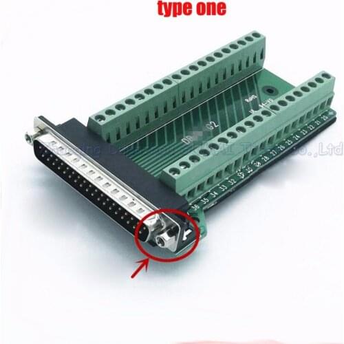 Male Parallel 2 rows 37 pins DB37 Serial port turn to wire terminals DR37 male socket turn to terminal