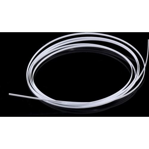 Musiclily 1650x1.5x0.5mm Plastic Acoustic Classical Guitar Binding, White