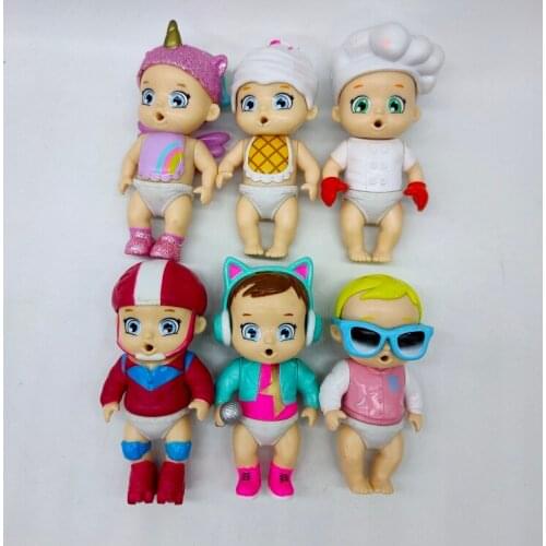 5cm Plastic Doll Cute Doll Surprise Bathtub Baby Doll Doll Will Change Color Limbs Move Childrens Home Toys