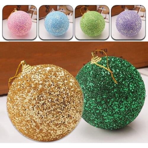 Foam Christmas Balls Colored Shell Balls Christmas Tree Ornaments xmas Decorations Hanging Tree Pendants
