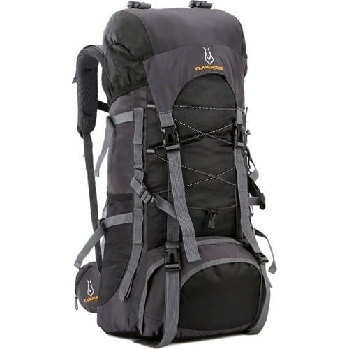 Outdoor Hiking Backpack Men Women High capacity 60L Nylon Waterproof Bags Multiple pockets Rucksack Camping Travel Luggage Bgas