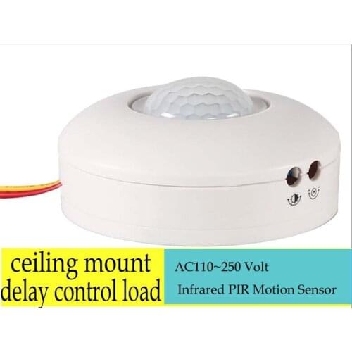 Ceiling Infrared PIR Motion Sensor Smart Home Auto Sensor Switch AC110~250 Volt (50/60Hz)