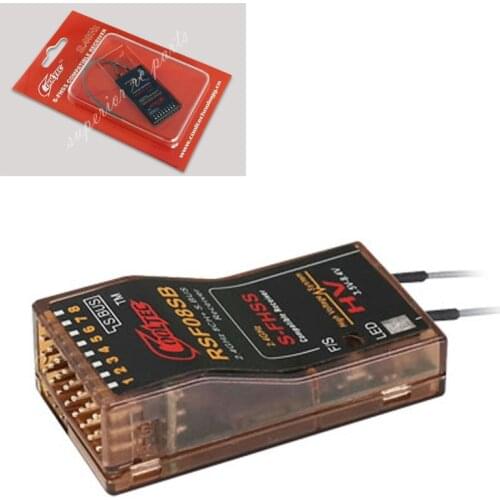 RSF08SB 8ch Futaba S-FHSS S.BUS Compatible Receiver for 10J 8J 6K 6J 14sg 18MZ WC 18SZ Frsky Delta 8