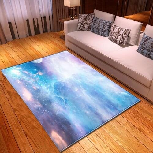 Simple 3d starry sky carpet kids living room bedroom area rugs dining room mat parlor soft floor mat hallway home Decorative