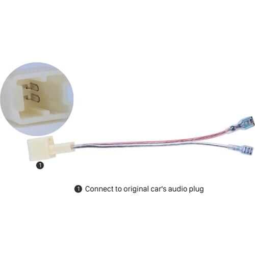 Seicane Universal Hottest Auto Car Audio Speaker Cable Adapter for NISSAN (BASS) Car preferred fitting kit