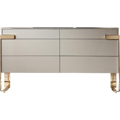 Light luxury solid wood side cabinet wall high cabinet living room household bucket cabinet modern simple lockers furniture