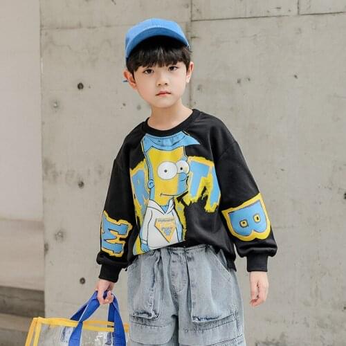 Vintage Cartoons Spring Autumn Boys Sweatshirts Jacket Coat Kids Outwear Children Clothes Tops Teenager Gift High Quality