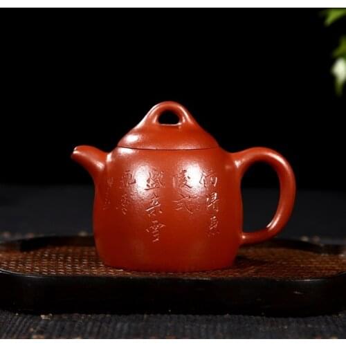 Yixing are recommended for wang fang pure handmade undressed ore dahongpao Qin Quan teapot tea tea tao