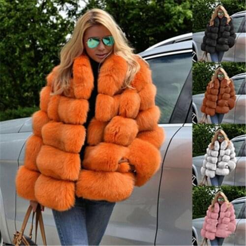 YJ DANCER Large Fur Coats