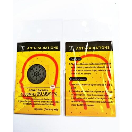 Gold Quantum Shield Anti Radiation sticker for cell phone 3G | 4G | 5G EMR-F-P Protection