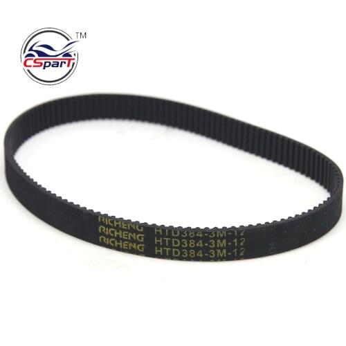 HTD 3M 384 12 timing belt teeth 128 width 12mm 384mm rubber closed-loop 384-3M-12 384 HTD 3M 12