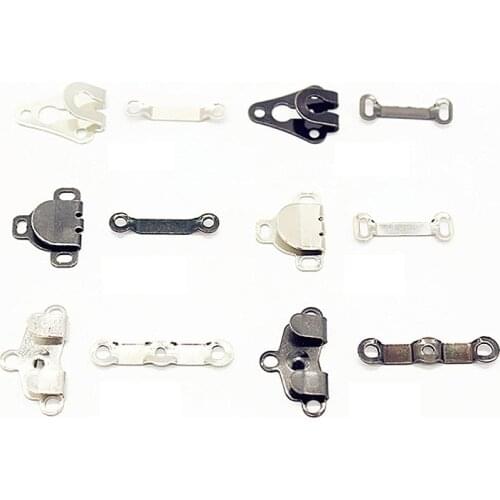 20PCS DIY Trousers Pants Skirts Hooks Stainless steel Hook Trousers Sew-on Silver Black Color Four Kinds of Size Sewing Accessor